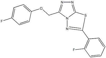 919029-62-2 4-fluorophenyl [6-(2-fluorophenyl)[1,2,4]triazolo[3,4-b][1,3,4]thiadiazol-3-yl]methyl ether