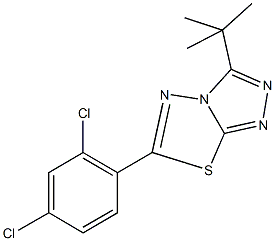 3-tert-butyl-6-(2,4-dichlorophenyl)[1,2,4]triazolo[3,4-b][1,3,4]thiadiazole,919035-13-5,结构式