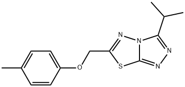 (3-isopropyl[1,2,4]triazolo[3,4-b][1,3,4]thiadiazol-6-yl)methyl 4-methylphenyl ether Structure