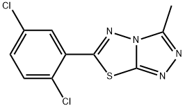 6-(2,5-dichlorophenyl)-3-methyl[1,2,4]triazolo[3,4-b][1,3,4]thiadiazole Structure