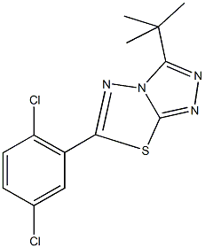 3-tert-butyl-6-(2,5-dichlorophenyl)[1,2,4]triazolo[3,4-b][1,3,4]thiadiazole Structure