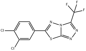 6-(3,4-dichlorophenyl)-3-(trifluoromethyl)[1,2,4]triazolo[3,4-b][1,3,4]thiadiazole Structure