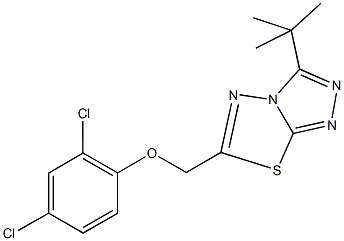 (3-tert-butyl[1,2,4]triazolo[3,4-b][1,3,4]thiadiazol-6-yl)methyl 2,4-dichlorophenyl ether,919036-89-8,结构式