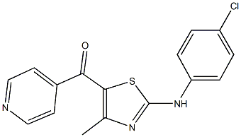 [2-(4-chloroanilino)-4-methyl-1,3-thiazol-5-yl](4-pyridinyl)methanone|