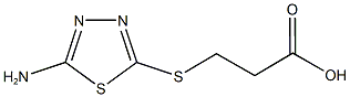 3-[(5-amino-1,3,4-thiadiazol-2-yl)sulfanyl]propanoic acid Structure