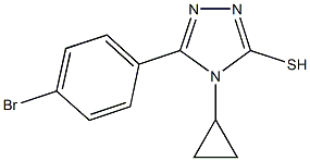 5-(4-bromophenyl)-4-cyclopropyl-4H-1,2,4-triazol-3-yl hydrosulfide|