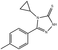 4-cyclopropyl-5-(4-methylphenyl)-4H-1,2,4-triazol-3-yl hydrosulfide,919970-63-1,结构式