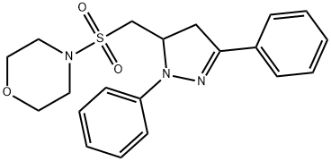 4-{[(1,3-diphenyl-4,5-dihydro-1H-pyrazol-5-yl)methyl]sulfonyl}morpholine|