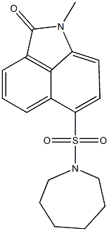 6-(1-azepanylsulfonyl)-1-methylbenzo[cd]indol-2(1H)-one Structure