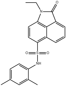 N-(2,4-dimethylphenyl)-1-ethyl-2-oxo-1,2-dihydrobenzo[cd]indole-6-sulfonamide Structure