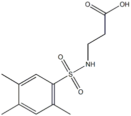 N-[(2,4,5-trimethylphenyl)sulfonyl]-beta-alanine 结构式