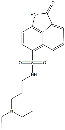N-[3-(diethylamino)propyl]-2-oxo-1,2-dihydrobenzo[cd]indole-6-sulfonamide,919974-53-1,结构式
