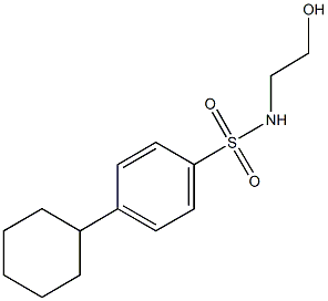 4-cyclohexyl-N-(2-hydroxyethyl)benzenesulfonamide Struktur