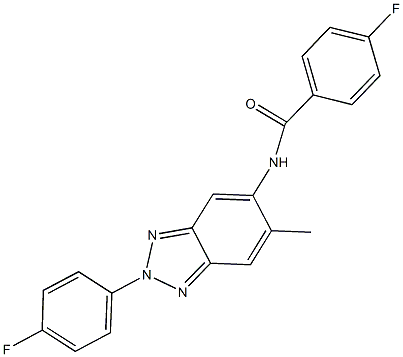 919976-99-1 4-fluoro-N-[2-(4-fluorophenyl)-6-methyl-2H-1,2,3-benzotriazol-5-yl]benzamide