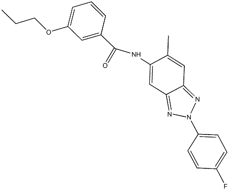 N-[2-(4-fluorophenyl)-6-methyl-2H-1,2,3-benzotriazol-5-yl]-3-propoxybenzamide Structure