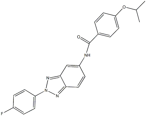 N-[2-(4-fluorophenyl)-2H-1,2,3-benzotriazol-5-yl]-4-isopropoxybenzamide Structure