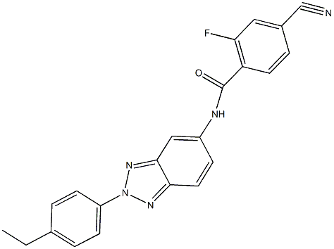 4-cyano-N-[2-(4-ethylphenyl)-2H-1,2,3-benzotriazol-5-yl]-2-fluorobenzamide|