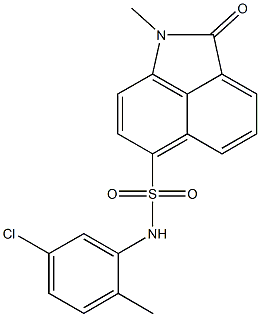 N-(5-chloro-2-methylphenyl)-1-methyl-2-oxo-1,2-dihydrobenzo[cd]indole-6-sulfonamide Structure