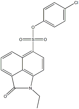 4-chlorophenyl 1-ethyl-2-oxo-1,2-dihydrobenzo[cd]indole-6-sulfonate|