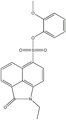 2-methoxyphenyl 1-ethyl-2-oxo-1,2-dihydrobenzo[cd]indole-6-sulfonate Structure