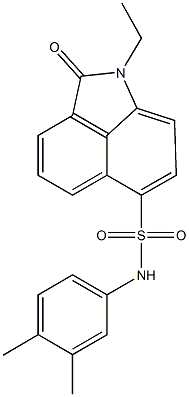 N-(3,4-dimethylphenyl)-1-ethyl-2-oxo-1,2-dihydrobenzo[cd]indole-6-sulfonamide Structure