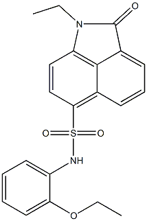 N-(2-ethoxyphenyl)-1-ethyl-2-oxo-1,2-dihydrobenzo[cd]indole-6-sulfonamide Structure