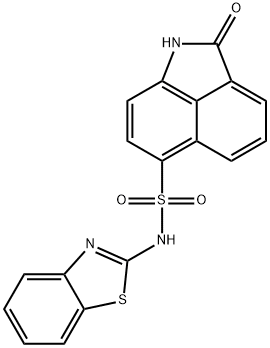 N-(1,3-benzothiazol-2-yl)-2-oxo-1,2-dihydrobenzo[cd]indole-6-sulfonamide Struktur