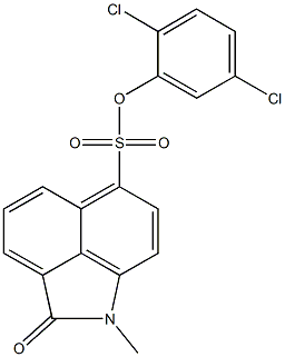 2,5-dichlorophenyl 1-methyl-2-oxo-1,2-dihydrobenzo[cd]indole-6-sulfonate Structure