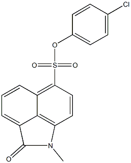 4-chlorophenyl 1-methyl-2-oxo-1,2-dihydrobenzo[cd]indole-6-sulfonate,920117-40-4,结构式