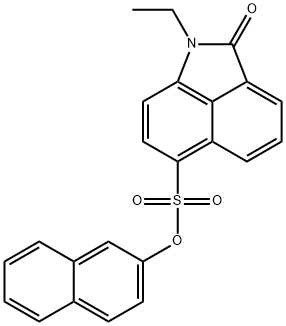 2-naphthyl 1-ethyl-2-oxo-1,2-dihydrobenzo[cd]indole-6-sulfonate Structure