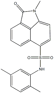 N-(2,5-dimethylphenyl)-1-methyl-2-oxo-1,2-dihydrobenzo[cd]indole-6-sulfonamide Structure