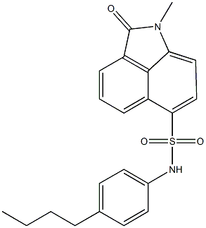 N-(4-butylphenyl)-1-methyl-2-oxo-1,2-dihydrobenzo[cd]indole-6-sulfonamide,920118-27-0,结构式