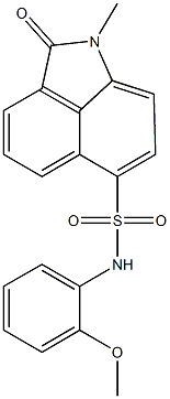 N-(2-methoxyphenyl)-1-methyl-2-oxo-1,2-dihydrobenzo[cd]indole-6-sulfonamide Structure