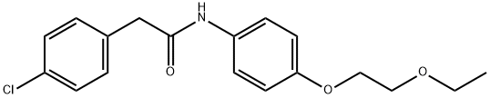 2-(4-chlorophenyl)-N-[4-(2-ethoxyethoxy)phenyl]acetamide Structure