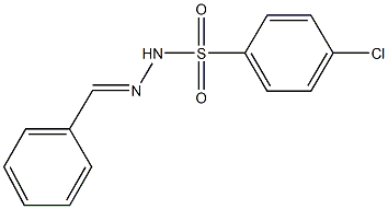 N'-benzylidene-4-chlorobenzenesulfonohydrazide 化学構造式