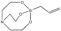 1-allyl-2,8,9-trioxa-5-aza-1-silabicyclo[3.3.3]undecane 结构式