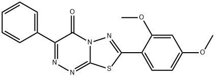 7-(2,4-dimethoxyphenyl)-3-phenyl-4H-[1,3,4]thiadiazolo[2,3-c][1,2,4]triazin-4-one|