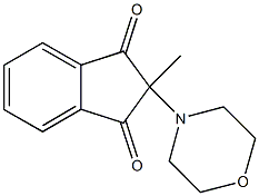 2-methyl-2-(4-morpholinyl)-1H-indene-1,3(2H)-dione Structure