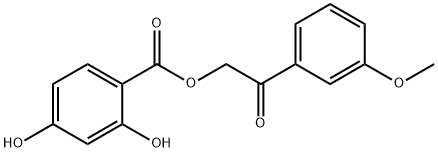 2-(3-methoxyphenyl)-2-oxoethyl 2,4-dihydroxybenzoate Structure