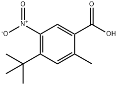 4-tert-butyl-5-nitro-2-methylbenzoic acid Struktur