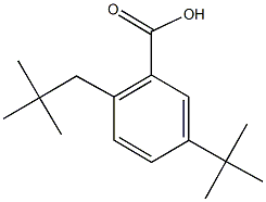 5-tert-butyl-2-neopentylbenzoic acid Structure