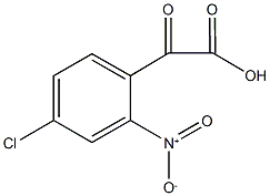 2-(4-氯-2-硝基苯基)-2-氧代乙酸 结构式