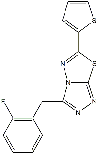 923550-53-2 3-(2-fluorobenzyl)-6-(2-thienyl)[1,2,4]triazolo[3,4-b][1,3,4]thiadiazole