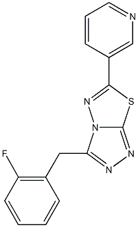 3-(2-fluorobenzyl)-6-(3-pyridinyl)[1,2,4]triazolo[3,4-b][1,3,4]thiadiazole Structure