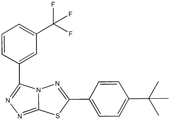 923550-95-2 6-(4-tert-butylphenyl)-3-[3-(trifluoromethyl)phenyl][1,2,4]triazolo[3,4-b][1,3,4]thiadiazole