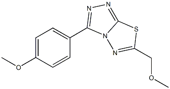 6-(methoxymethyl)-3-(4-methoxyphenyl)[1,2,4]triazolo[3,4-b][1,3,4]thiadiazole Structure