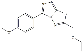 6-(ethoxymethyl)-3-(4-methoxyphenyl)[1,2,4]triazolo[3,4-b][1,3,4]thiadiazole Structure