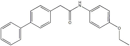 2-[1,1'-biphenyl]-4-yl-N-(4-ethoxyphenyl)acetamide 结构式