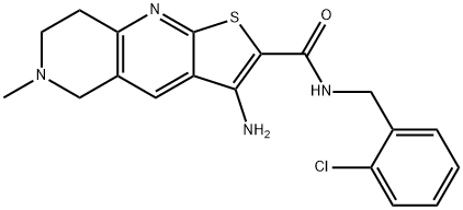 923552-09-4 3-amino-N-(2-chlorobenzyl)-6-methyl-5,6,7,8-tetrahydrothieno[2,3-b][1,6]naphthyridine-2-carboxamide