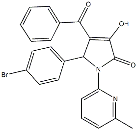 923552-10-7 4-benzoyl-5-(4-bromophenyl)-3-hydroxy-1-(6-methyl-2-pyridinyl)-1,5-dihydro-2H-pyrrol-2-one
